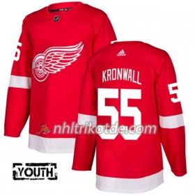 Detroit Red Wings Trikot Niklas Kronwall 55 Adidas 2017-2018 Rot Authentic - Kinder